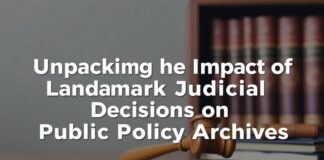 Unpacking the Impact of Landmark Judicial Decisions on Public Policy Archives Unpacking the Impact of Landmark Judicial Decisions on Public Policy Archives