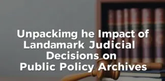 Unpacking the Impact of Landmark Judicial Decisions on Public Policy Archives Unpacking the Impact of Landmark Judicial Decisions on Public Policy Archives