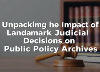 Unpacking the Impact of Landmark Judicial Decisions on Public Policy Archives Unpacking the Impact of Landmark Judicial Decisions on Public Policy Archives