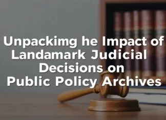 Unpacking the Impact of Landmark Judicial Decisions on Public Policy Archives Unpacking the Impact of Landmark Judicial Decisions on Public Policy Archives