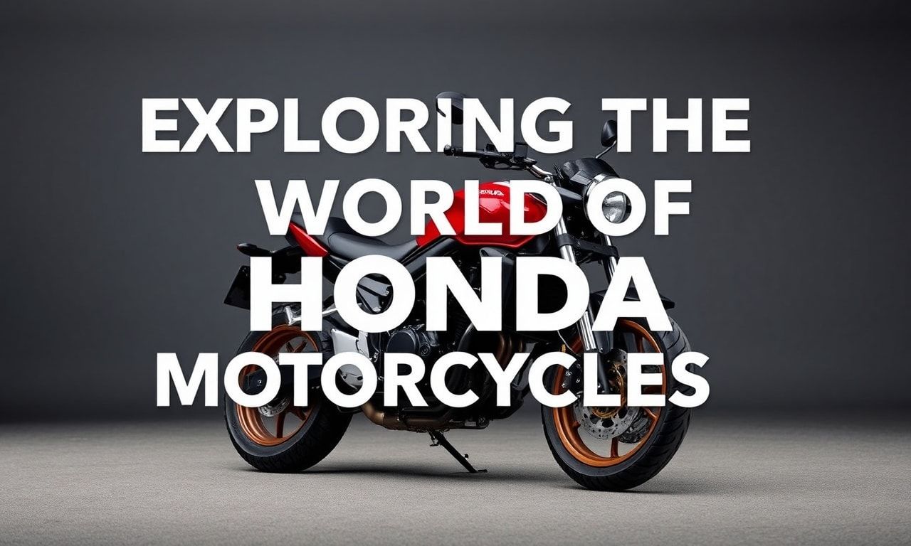 Exploring the World of Honda Bikes: A Comprehensive Guide