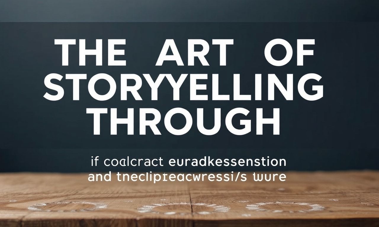 The Art of Storytelling Through Video: A Comprehensive Guide