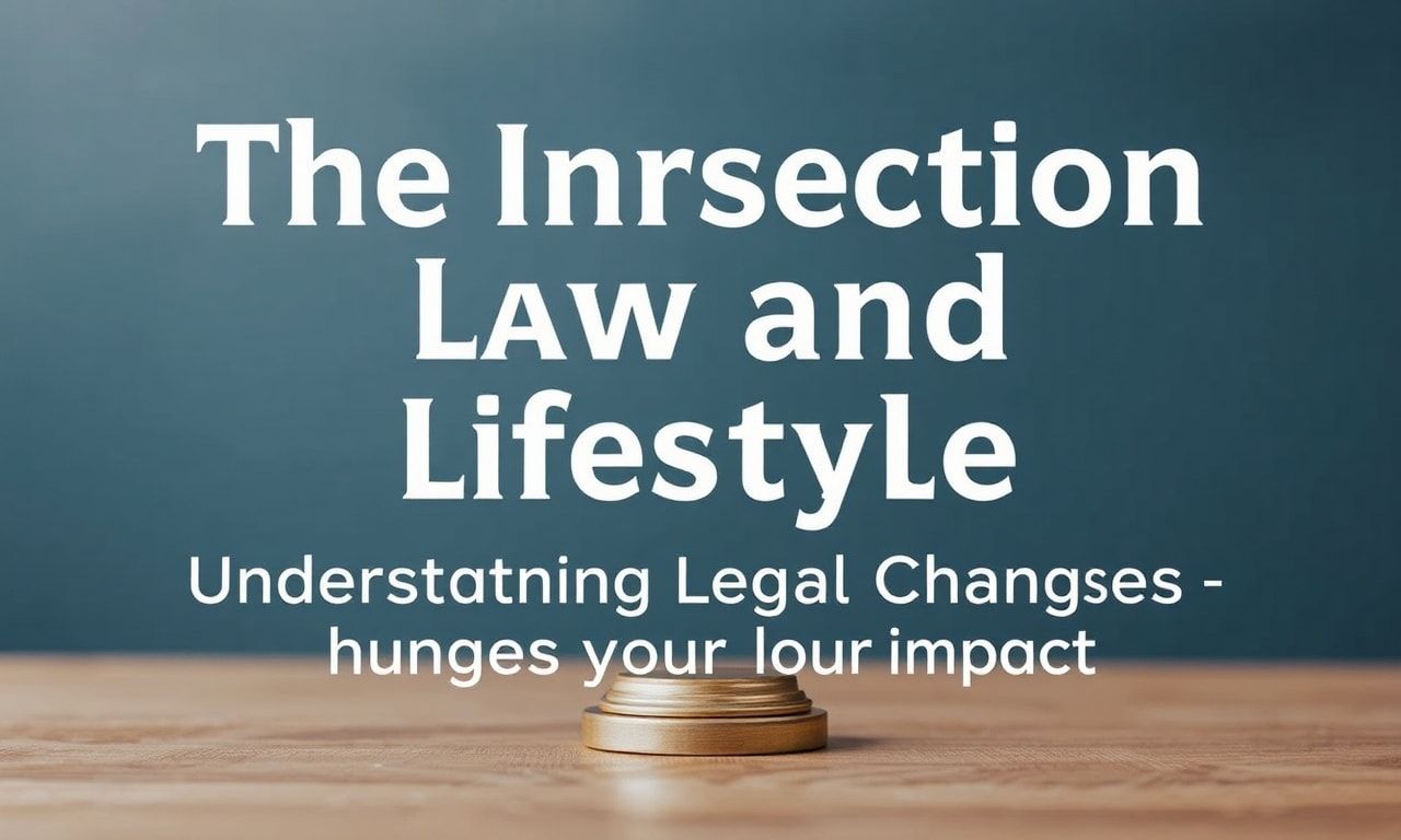 The Intersection of Law and Lifestyle: Understanding Legal Changes and Their Impact