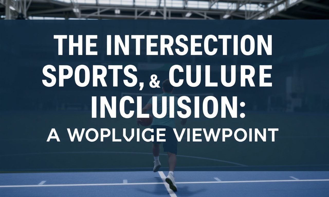 The Intersection of Sports, Culture, and Inclusion: A Global Perspective