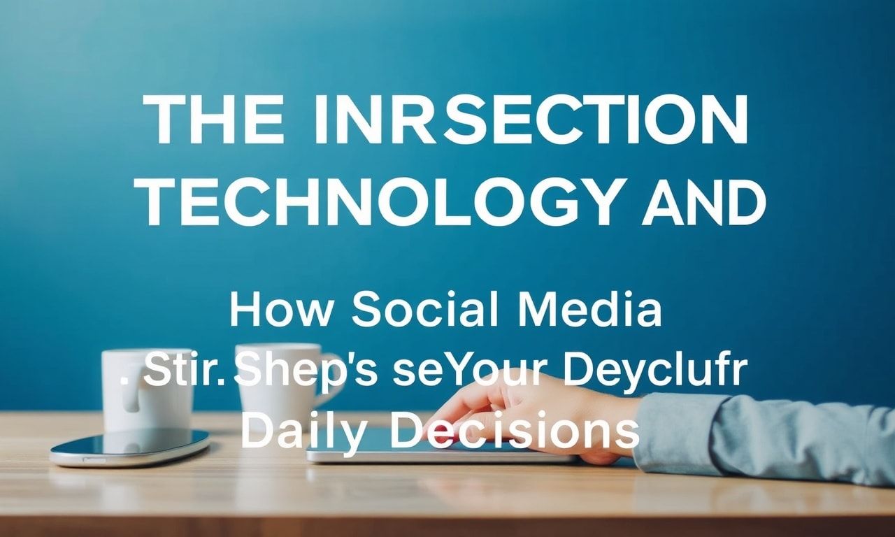 The Intersection of Technology and Lifestyle: How Social Media Influences Our Daily Choices