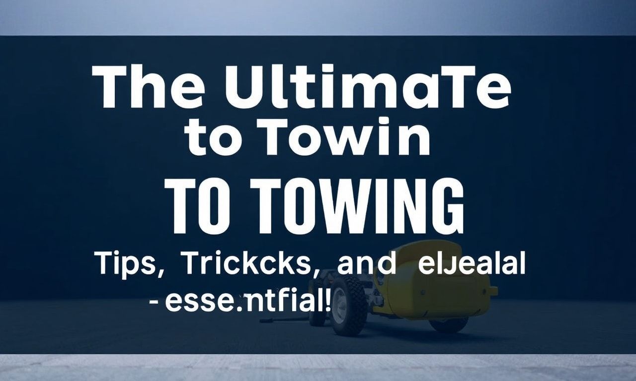 The Ultimate Guide to Towing: Tips, Tricks, and Essential Equipment