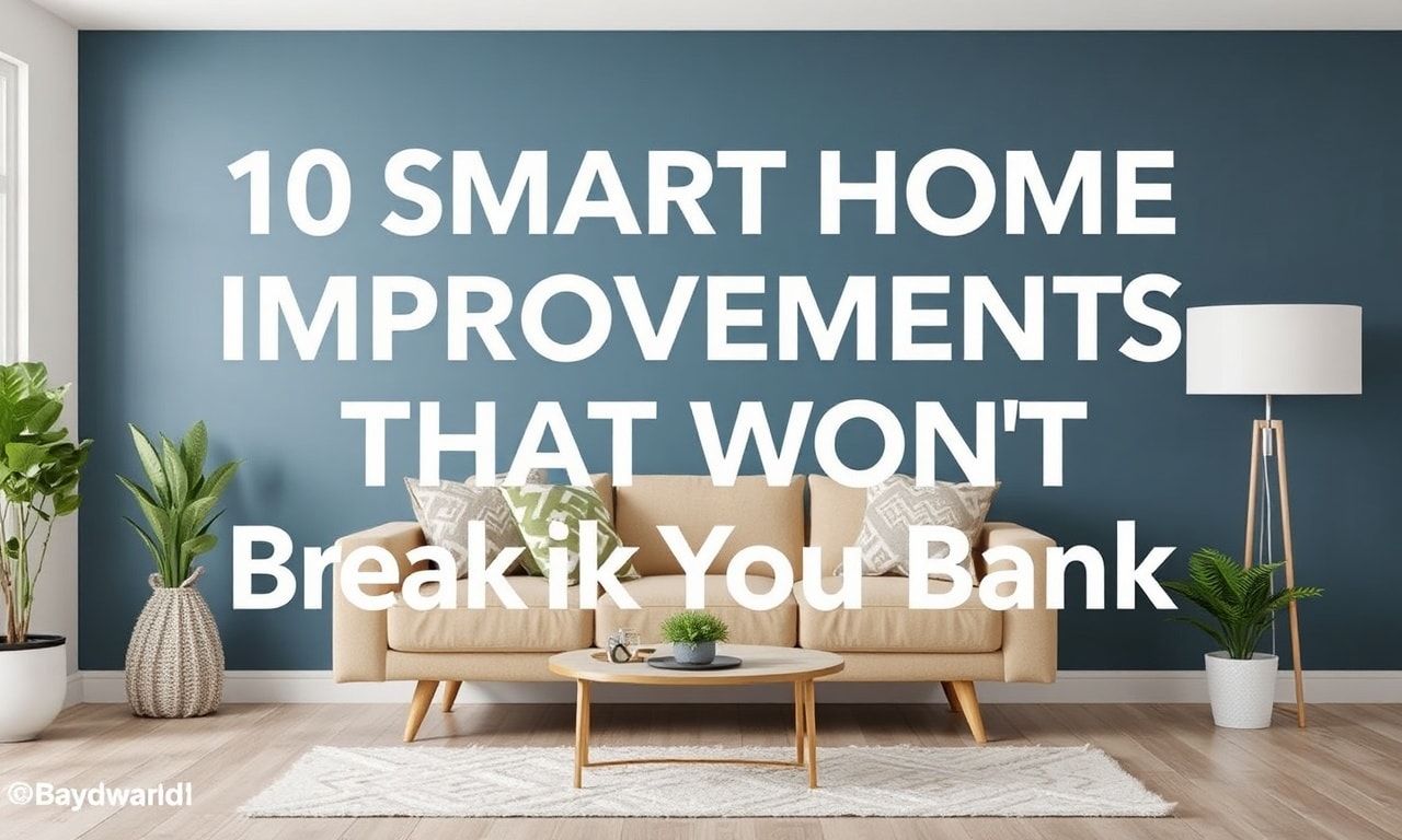 10 Clever Home Upgrades That Won't Break the Bank