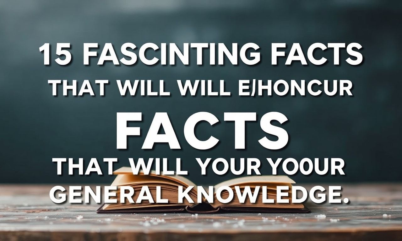 15 Fascinating Facts That Will Boost Your General Knowledge