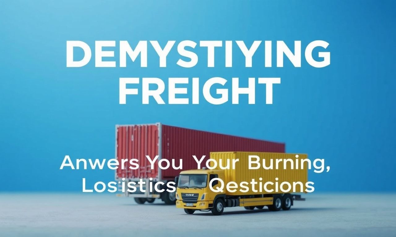 Demystifying Freight: Answers to Your Burning Logistics Questions