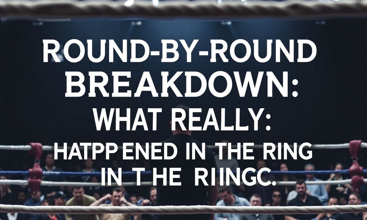 Round-by-Round Breakdown: What Really Happened in the Ring