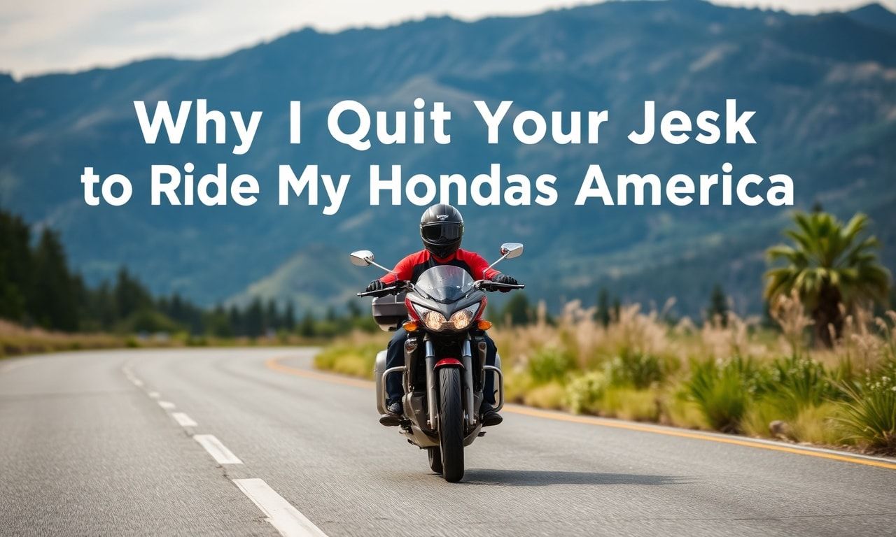 Why I Quit My Desk Job to Ride My Honda Across America