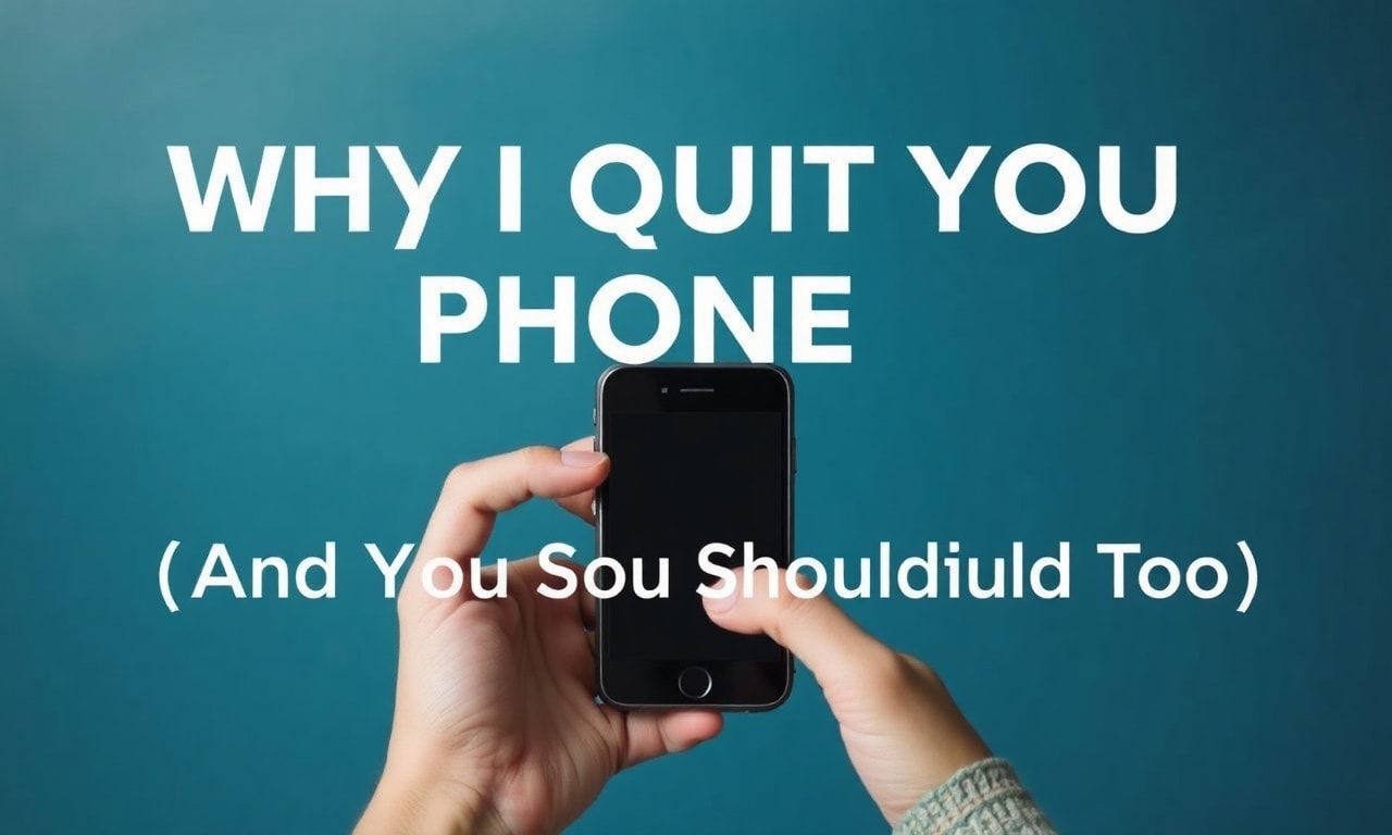 Why I Quit My Phone (And You Should Too)